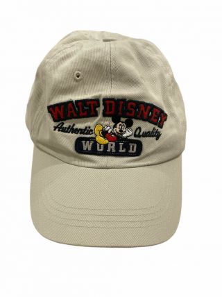 Vintage Disney Parks Walt Disney World Mickey Mouse Adjustable Baseball Cap Hat