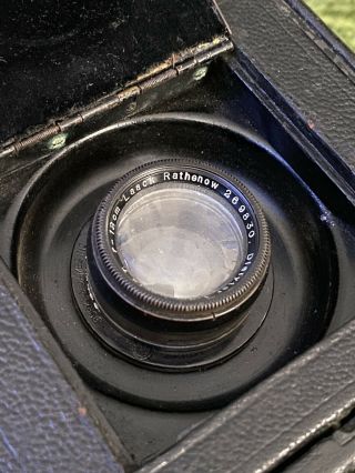 Vintage Auto Graflex Jr.  Medium Format Camera w/ 12cm 4.  5f Lens 2
