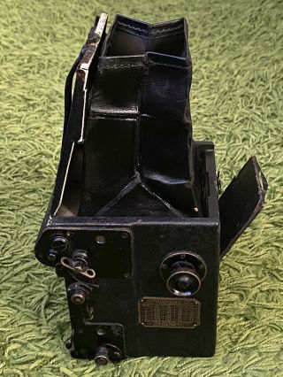Vintage Auto Graflex Jr.  Medium Format Camera w/ 12cm 4.  5f Lens 3