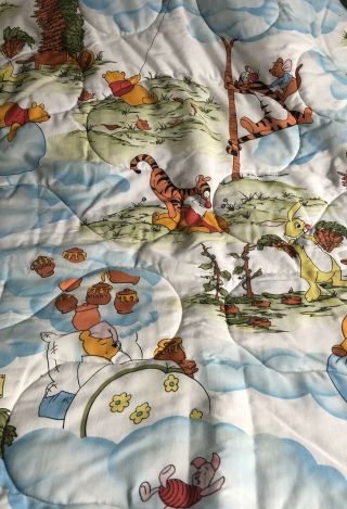 Vintage Winnie - The - Pooh Twin Comforter/bed Skirt And Twin Sheet Set
