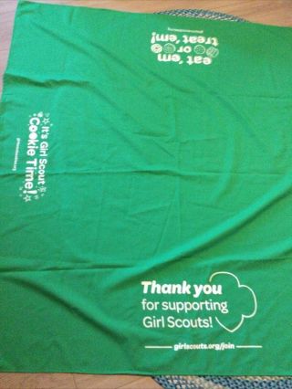Girl Scout Cookies Green Square Tablecloth 59” X 59”