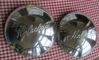 Vintage Holsclaw Boat Trailer Hubcaps