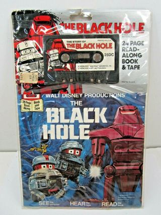 Vintage 1979 Walt Disney The Black Hole See Hear Read Along Book & Tape