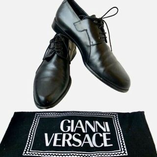 Gianni Versace Black Leather Oxford Vintage 90 