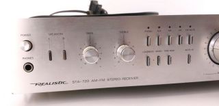 Realistic Sta - 720 Am/Fm Stereo Receiver Vintage 3