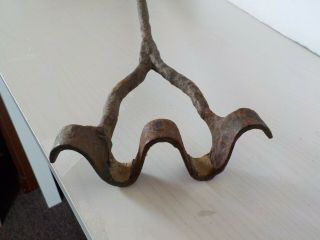 Vintage Western Hand Forged Branding Iron " Lazy W "