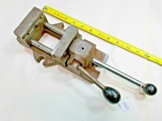 Vintage Heinrich ? No.  3sv Drill Press Vise,  3 " Wide Jaws,  Opens To 2 - 3/4 ",  With