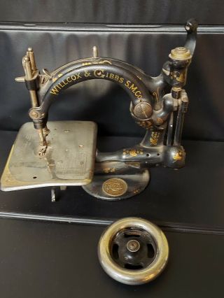 Antique Wilcox And Gibbs Sewing Machine Parts Repair.