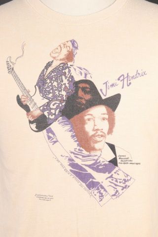 Vintage Jimi Hendrix Kiss The Sky Rock T - Shirt Usa Mens Size Xl