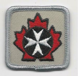 Vintage 1996 - 1998 Scouts Canada First Aid Achievement Silver Border Merit Badge