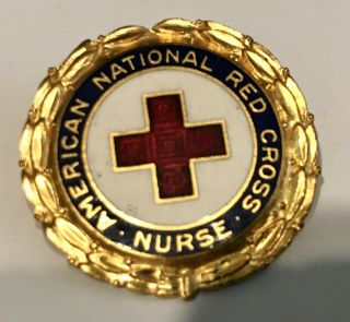 Vintage American National Red Cross Nurse Pin Hd11096 Arc A.  R.  C.