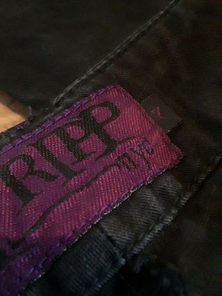 VTG Tripp NYC Goth Punk Bondage Emo Convertible Pants Shorts Black Size 7 3