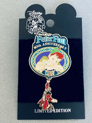 Disney Pin Trading Wdw Limited Edition Peter Pan 50th Anniversary 2003 Pin 18945