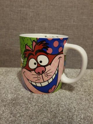 Large Disney Britto Mug Cheshire Cat Alice In Wonderland