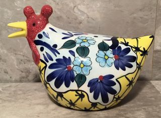 Hand Painted Ceramic Rooster By Cbk,  Ltd