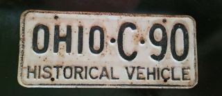 Hard To Find Authentic 1953 First Year Issue Ohio Historical License Plate