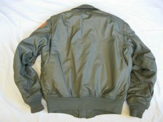 Vtg USAF CWU - 45/P Cold Weather Flight Jacket Size MEDIUM Dated 72? With Patches 2
