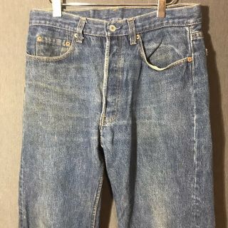 Levis 501 Vtg 80s Shrink To Fit Raw Denim Blue Jeans Usa Made 33x33 (31x30) 1984