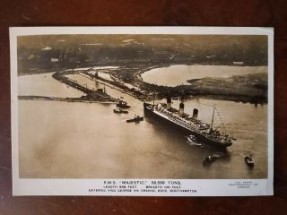White Star Line Majestic Ii Seen From The Air At So 