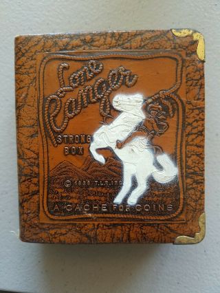 Vintage Collectors Lone Ranger Strong Box Cache For Coins
