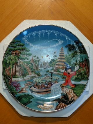Walt Disney World 25th Anniversary Plate - " Adventureland " With