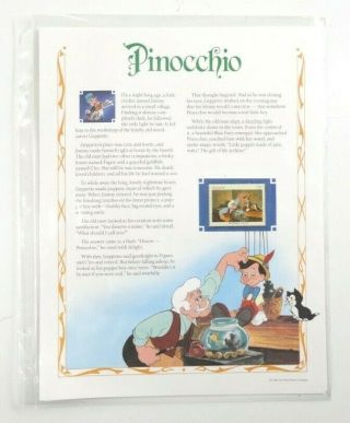 Disney Pinocchio Classic Movies Collector Stamp Story Panels 2