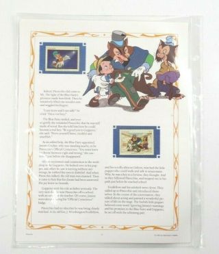 Disney Pinocchio Classic Movies Collector Stamp Story Panels 3
