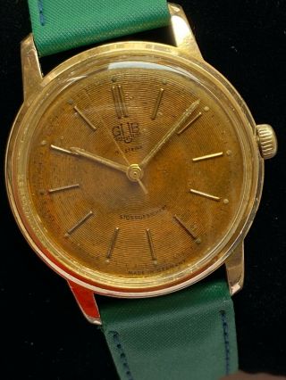 Vintage Rare Beatiful Watch Gub Glashutte 17 Jewels Cal.  70.  1 Au 20 Rrr Germany