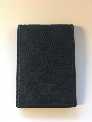 Vintage Gucci Notepad Black Denim With Pen.  Box.