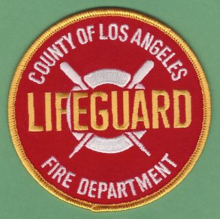County Of Los Angeles California Fire Department Lifeguard Patch