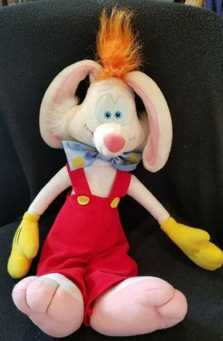 Vintage 1988 Playskool 18” Who Framed Roger Rabbit Plush Stuffed Animal Disney