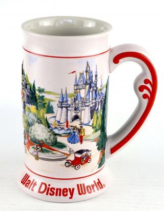Vintage Walt Disney World Cearmic Beer Stein 3d Mug Mickey Donald Duck