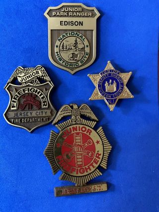 Vintage Junior Badges Jersey City,  Nj