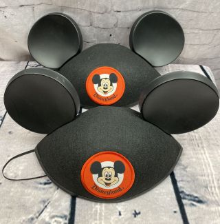 2 Disney Parks Adult Mickey Mouse Ears Hats Hat Disney Disneyland (h31)