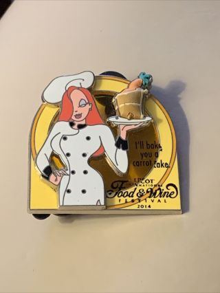 Disney 2014 Food & Wine Festival - Jessica Rabbit 3 - D Le 4000 Pin - Pins