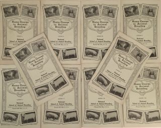 1935 Home Course In Animal Breeding.  10 Booklets.  Own A Piece Of History