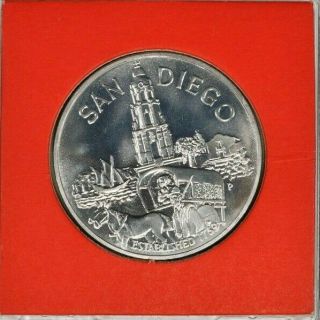 San Diego 200th Anniv.  Medal 1769 - 1969 90 Silver.  6 Tr.  Oz.  99c
