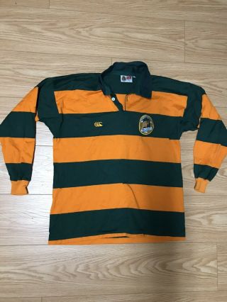 Vintage Wallabies Schweppes Australia Rugby Canterbury Jersey Mens Large Stripe
