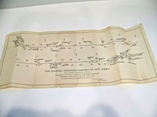 Central Railroad Company Jersey Southern Division Matawan Bay View Diagram