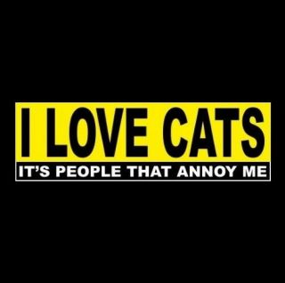 Funny " I Love Cats - It 