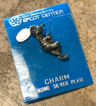Vintage Silver Plated Walt Disney World Epcot Figment Character Charm 2