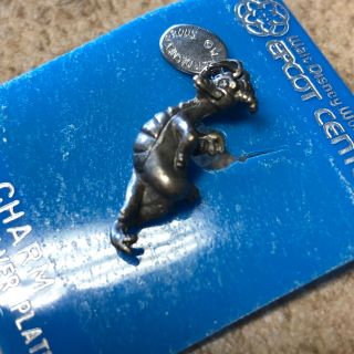 Vintage Silver Plated Walt Disney World Epcot Figment Character Charm 3