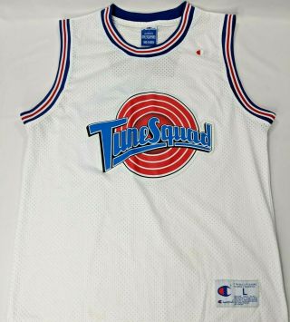 Tune Squad Champion Basketball Jersey Bugs Bunny Vintage 90s Space Jam Sz Large