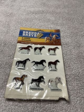 Vintage Brenda Breyer Model Horse Stickers 1 Packs