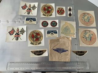 Manx Grand Priix - Isle Of Man Tt Rare Vintage Decals Stickers 1960’s