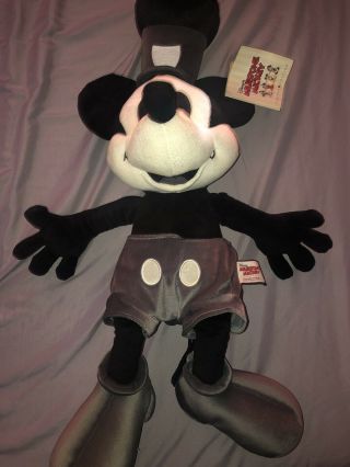 Disney Milestone Mickey Mouse 26 " Steamboat Willie Limited Edition Plush Doll 80