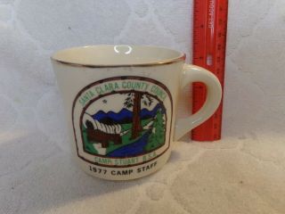 Boy Scouts America 1977 Santa Clara County Camp Stuart Coffee Tea Cup Mug