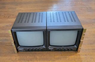 ,  Vintage 1984 Panasonic Black & White Crt Video Production Monitors Tr - - 930u