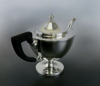 3pc Tiffany & Co Sterling Silver 19th Century Georgian Style Demitasse Tea Set 3