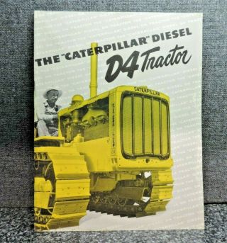 Caterpillar D4 Diesel Tractor Brochure 1940 